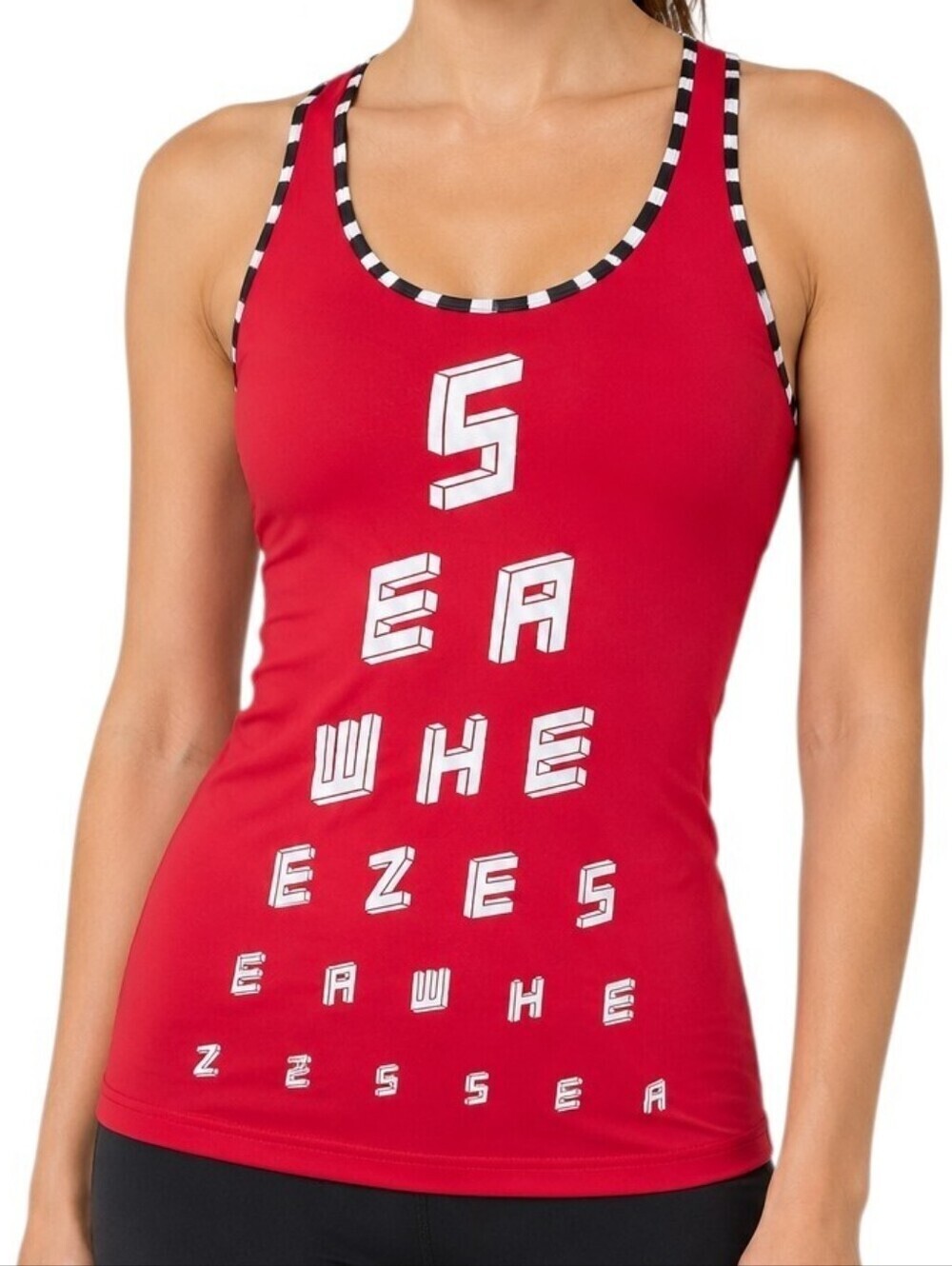 Lululemon Cool Racerback Tank Women 8 Red Seawheeze 2014